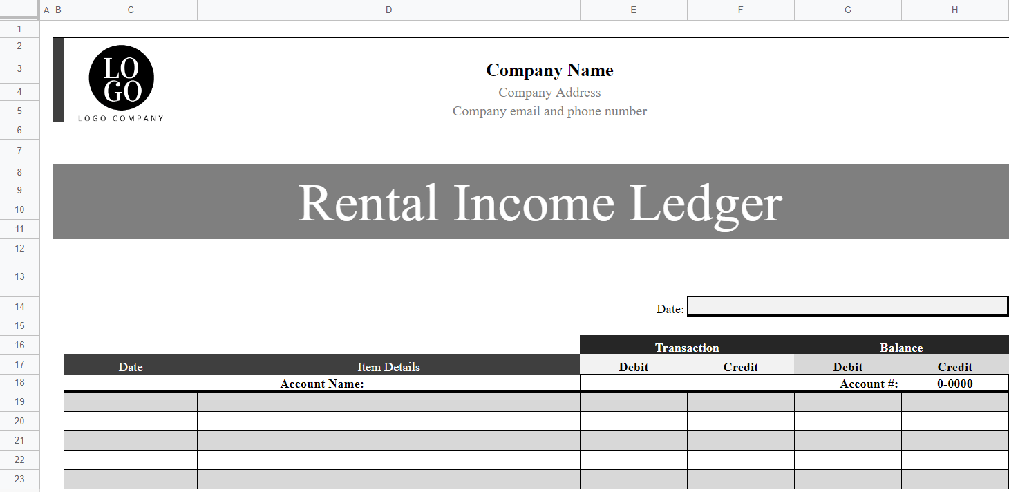 17☝️ Free Google Sheets Ledger Templates & How to Make One