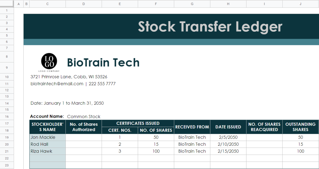 17☝️ Free Google Sheets Ledger Templates & How to Make One