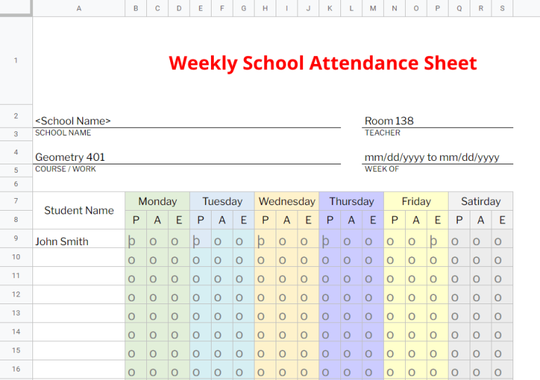 7 Best☝️ Free Student Data Tracker Templates in Google Sheets ...