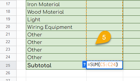 The SUM Function