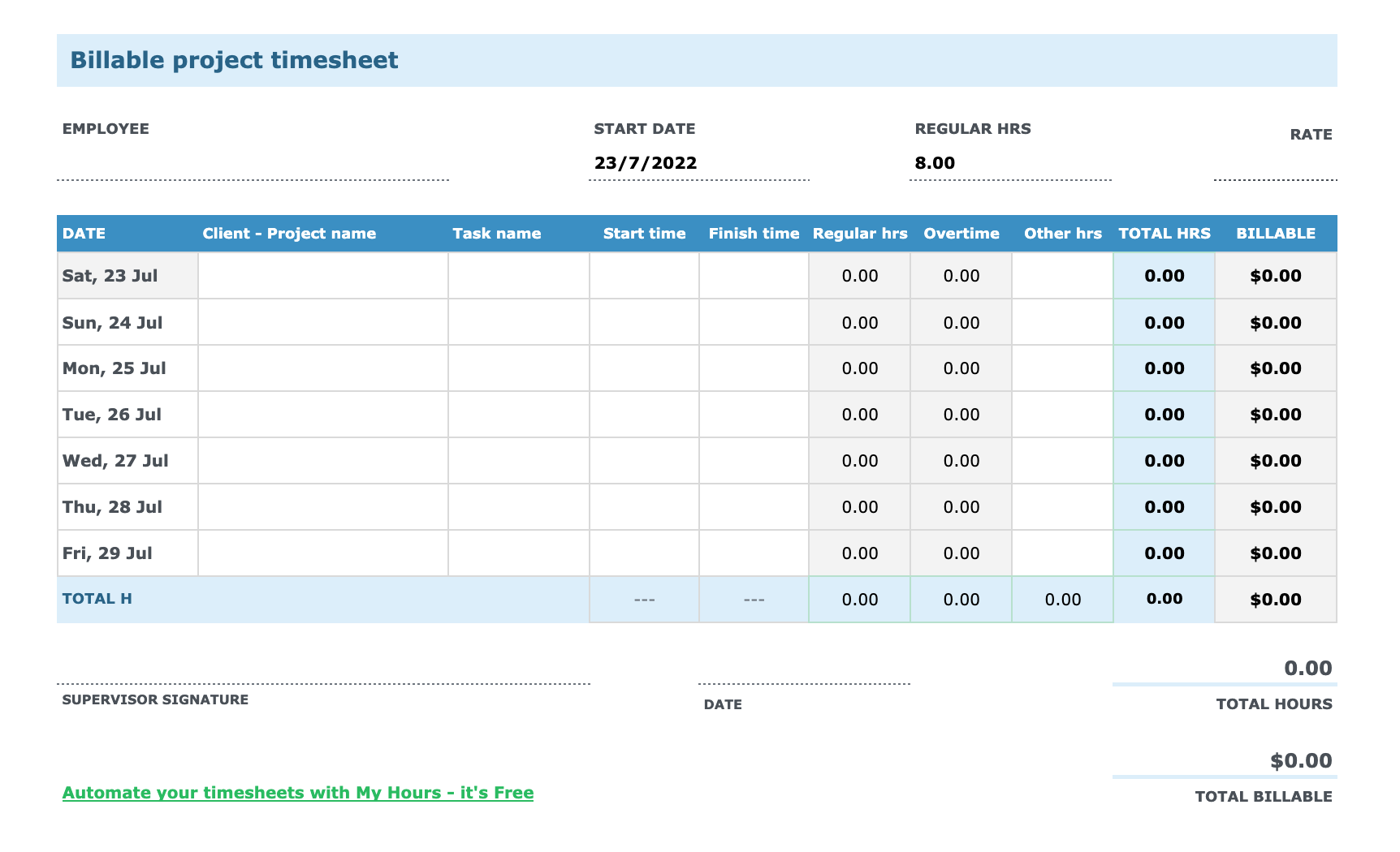 9 Best Free Google Sheets Timesheet Templates for 2025 - Spreadsheet Daddy