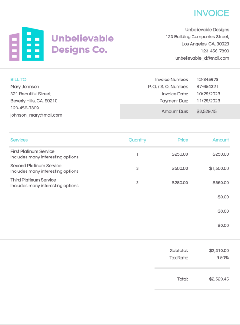 Top 5 Free Google Sheets Invoice Templates for 2025 - Spreadsheet Daddy