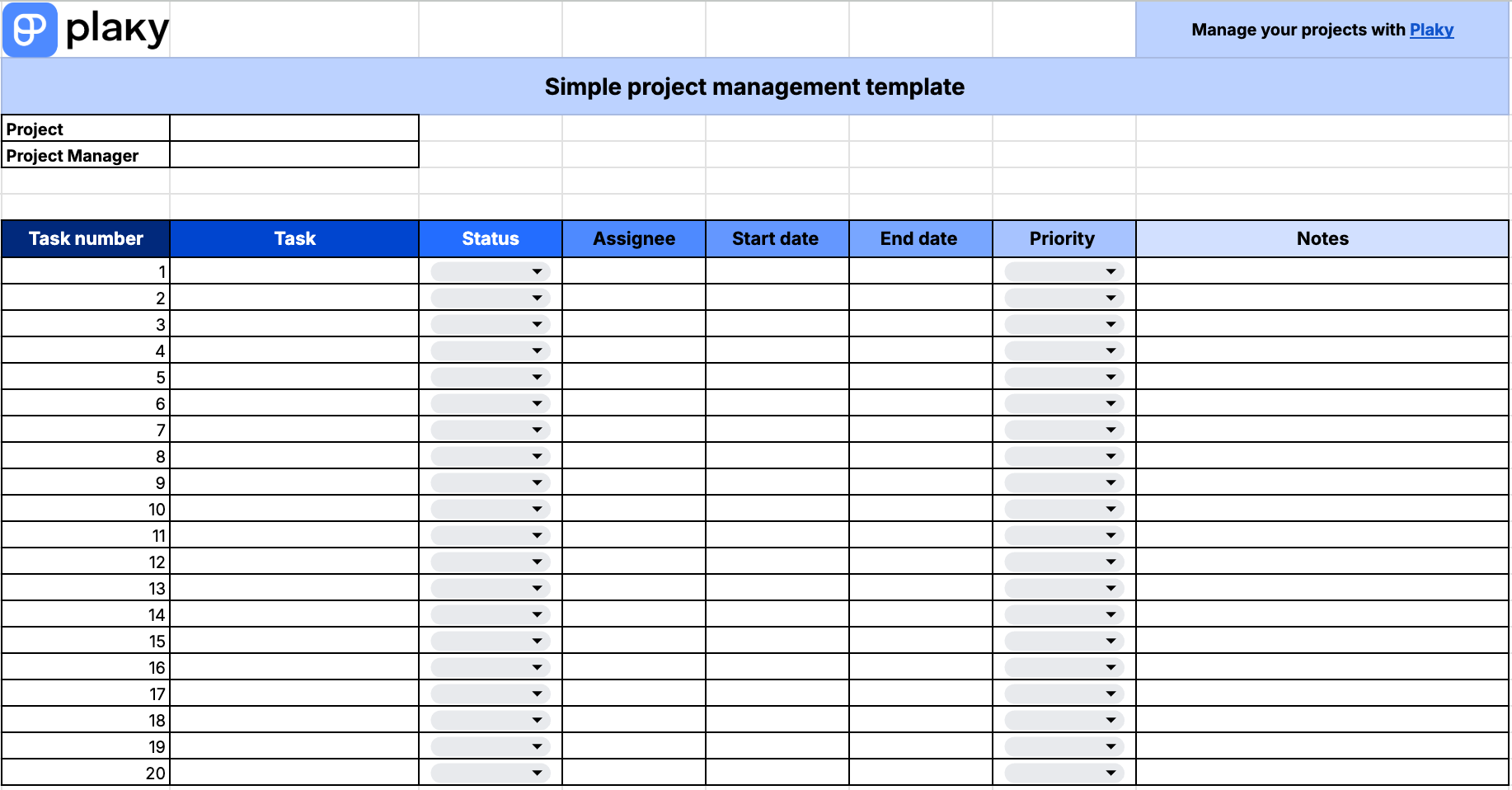 Free Google Sheets Project Plan Templates: Top 5 Picks for 2025 ...