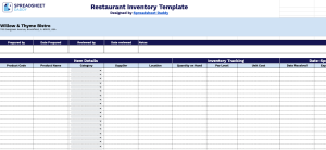 free☝️ catering inventory spreadsheet template... Free☝️ Restaurant Inventory Management Spreadsheet Template (Google ...
