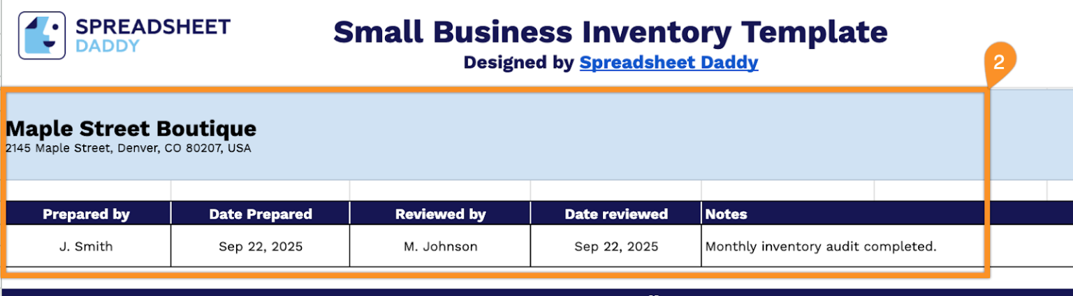 Free☝️ Small Business Inventory Spreadsheet Template (Google Sheets ...