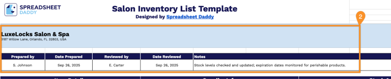 Free☝️ Salon Inventory Spreadsheet Template (Google Sheets, Excel ...