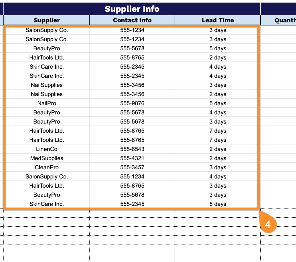 Free☝️ Salon Inventory Spreadsheet Template (Google Sheets, Excel ...