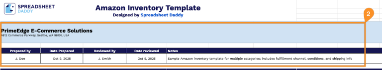 Free☝️ Amazon Inventory Spreadsheet Template (Google Sheets, Excel ...