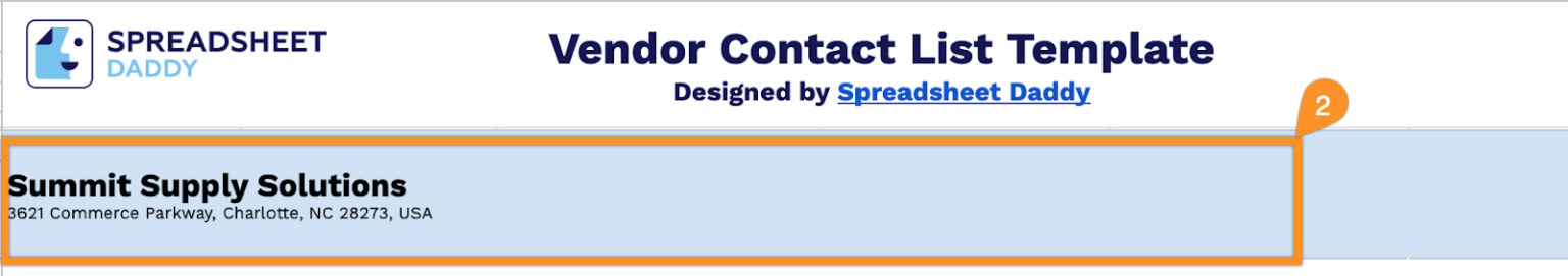 Free☝️ Vendor Contact List Spreadsheet Template (Google Sheets, Excel ...