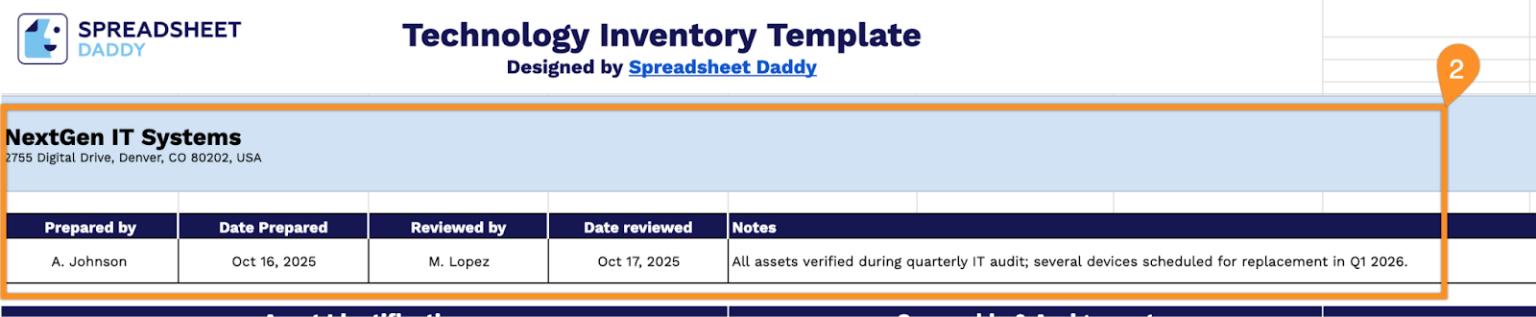 Free☝️ Technology Inventory Spreadsheet Template (Google Sheets, Excel ...