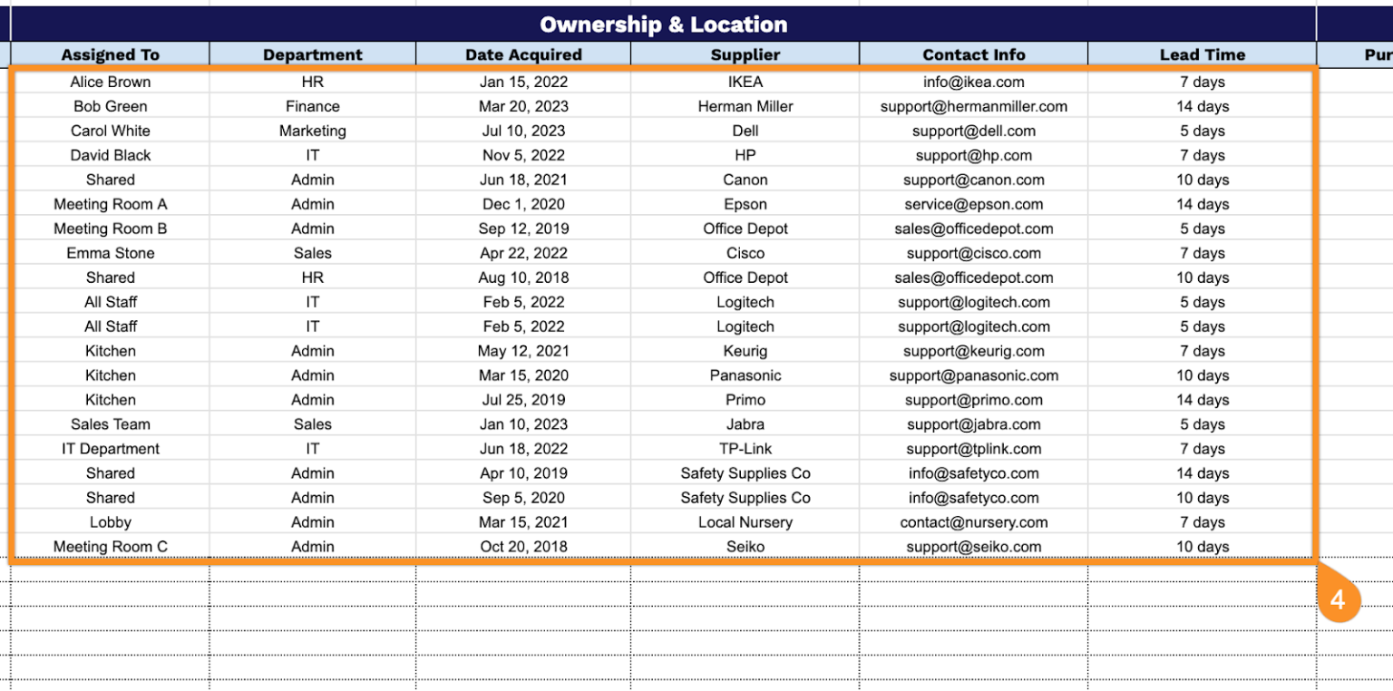 free office inventory templates for google sheets and... Free☝️ Office Inventory Spreadsheet Template (Google Sheets, Excel ...