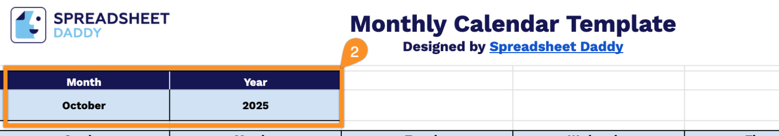 Free☝️ Monthly Calendar Template (Google Sheets, Excel, & PDF Downloads)