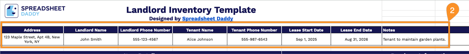 Free☝️ Landlord Inventory Spreadsheet Template (Google Sheets, Excel ...