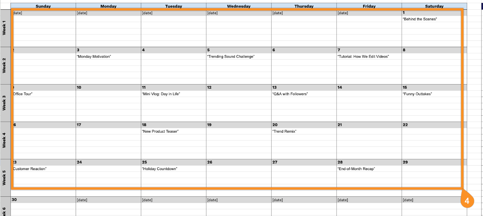 Free☝️ TikTok Content Calendar Template (Google Sheets, Excel, & PDF