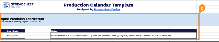 Free☝️ Production Calendar Template (Google Sheets, Excel, & PDF Downloads)