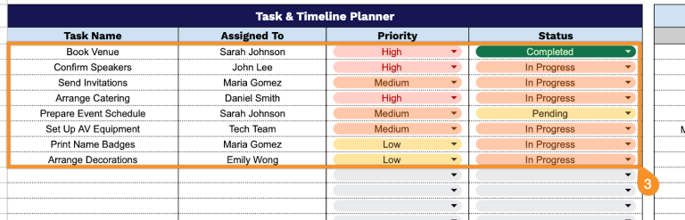 Free☝️ Event Planning Template (Google Sheets, Excel, & PDF Downloads)