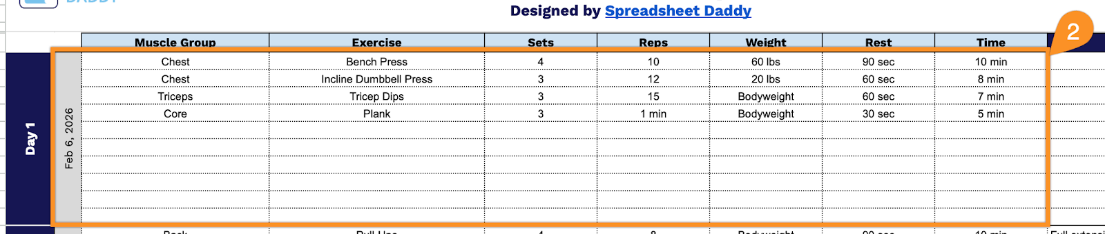 Free☝️ Workout Plan Template (Google Sheets, Excel, & PDF Downloads)