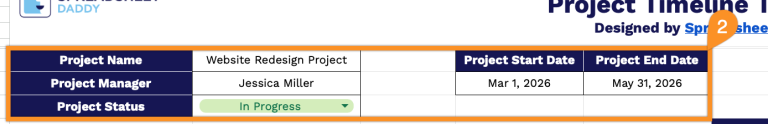 Project Name Sheet Free☝️ Project Timeline Template (Google Sheets, Excel, & PDF Downloads)