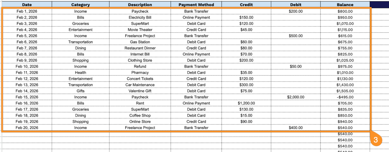 Free☝️ Bank Ledger Template (Google Sheets, Excel, & PDF Downloads)