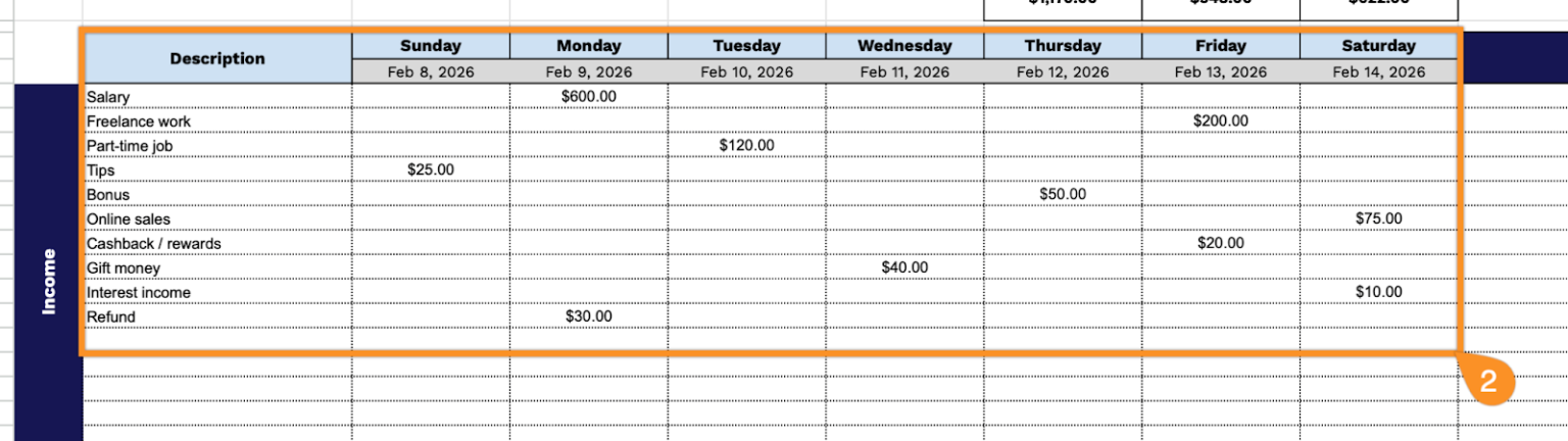 Free☝️ Simple Weekly Budget Template (Google Sheets, Excel, & PDF ...