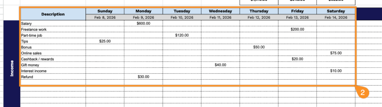 Free☝️ Simple Weekly Budget Template (Google Sheets, Excel, & PDF ...