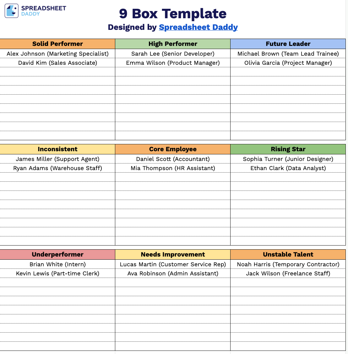 Free☝️ 9 Box Template (Google Sheets, Excel, & PDF Downloads)