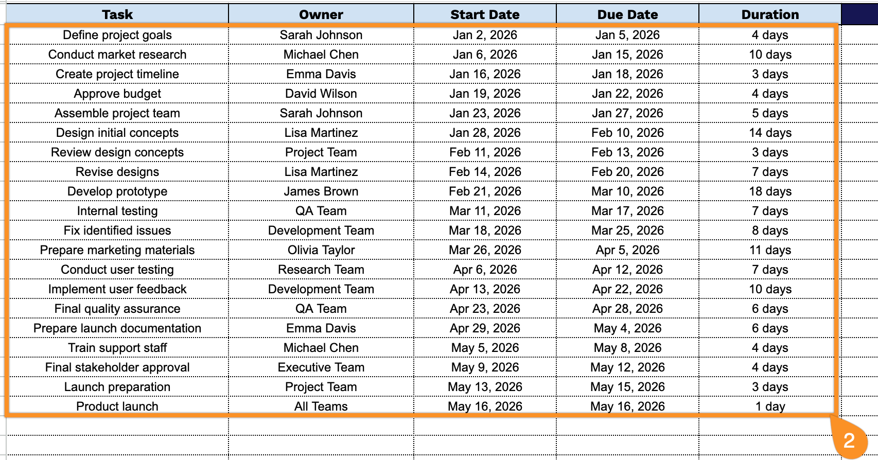 Free☝️ Workback Schedule Template (Google Sheets, Excel, & PDF Downloads)